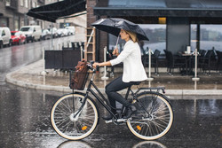 велосипед дождь